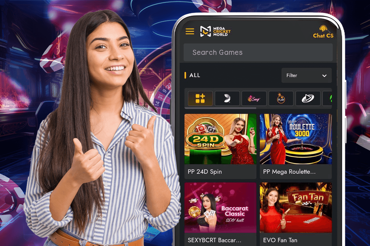 Live Casino Games and Features